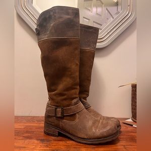 Leather Knee High Riding Style Boots